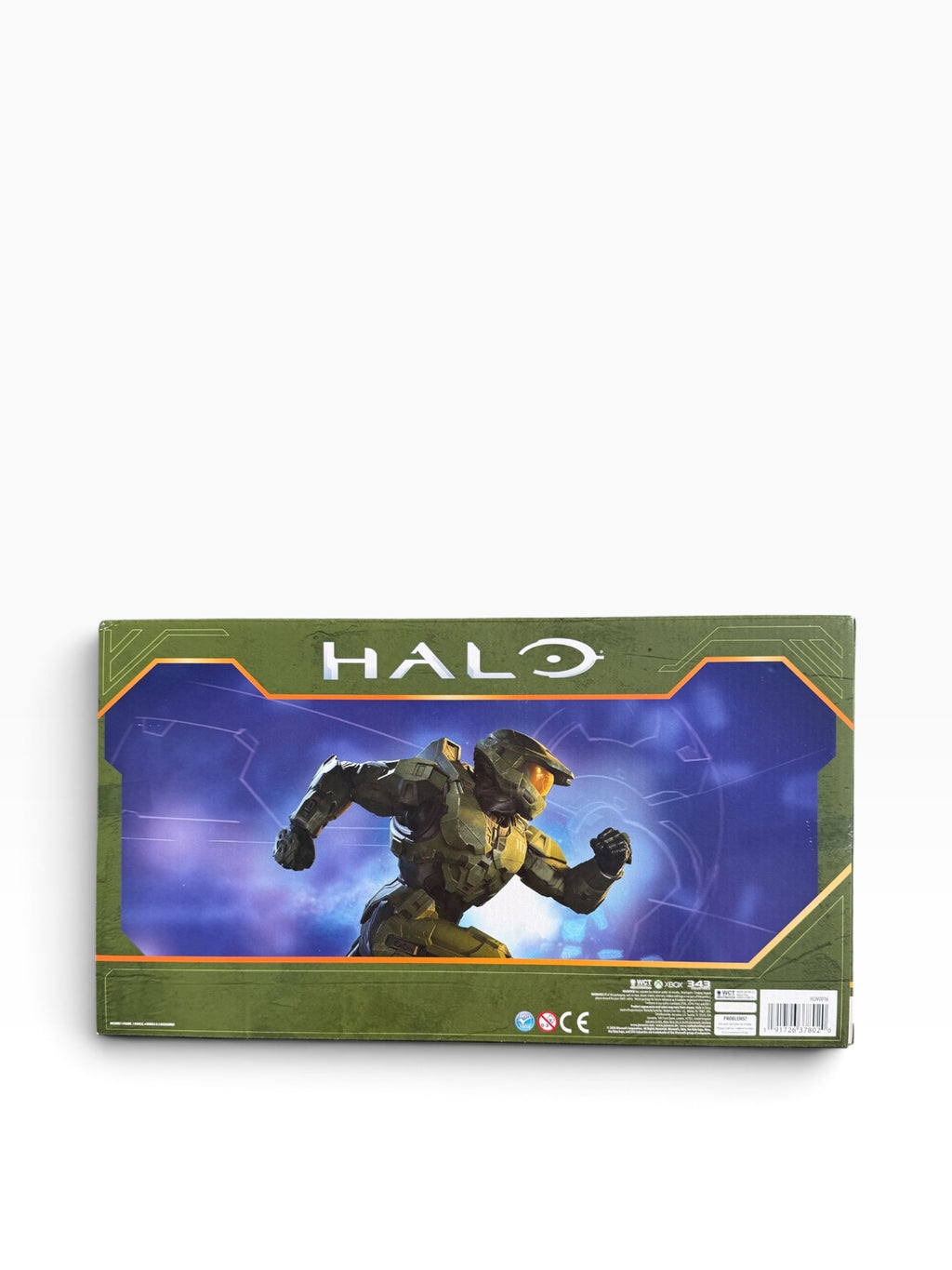Halo Warthog with Master Chief toy set, back of box