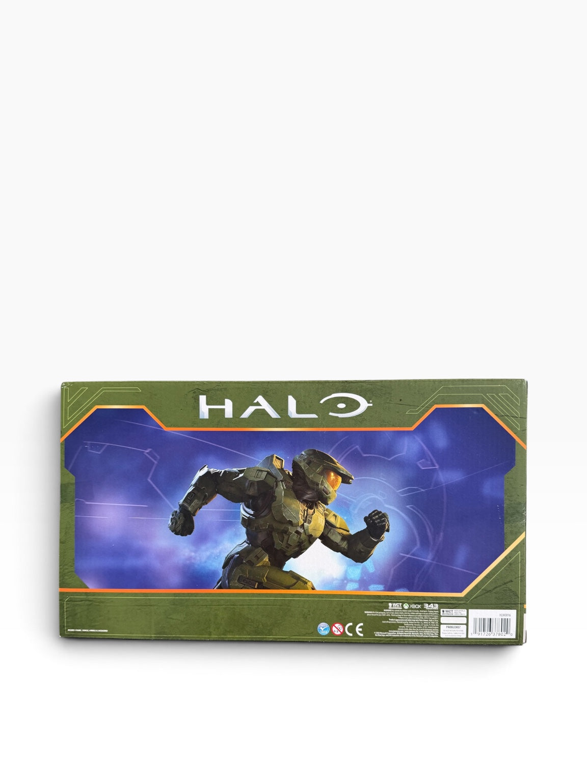 Halo Warthog with Master Chief toy set, back of box