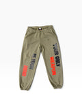 HYEVA The Only Weapon Is Your Mind sweatpants, front view
