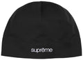 Supreme Base Layer Beanie in black with white Supreme front logo