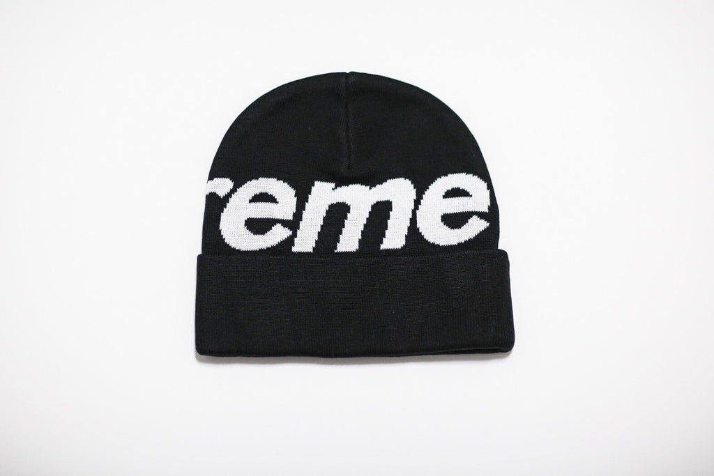 Supreme Big Logo Beanie, back view