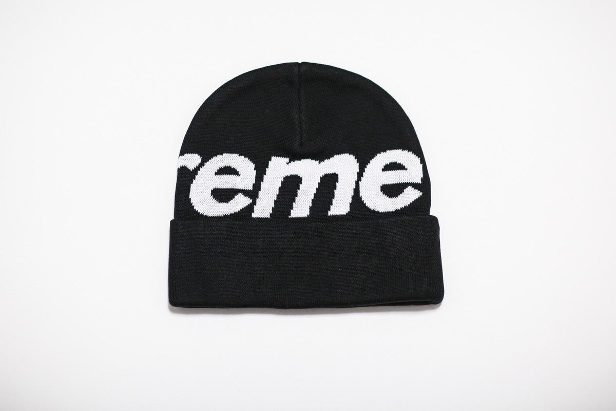 Supreme Big Logo Beanie, back view
